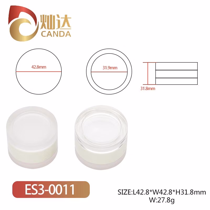 Elegant Frosted Blush Eyeshadow Case for Wholesale Packaging