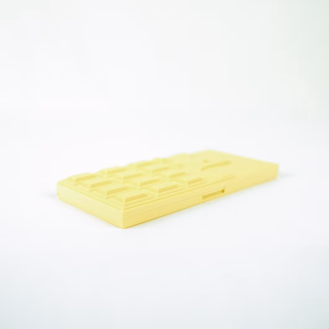 Skin Care Unique Shape Customized Eyeshadow Container Fashion Design ABS Yellow Eyeshadow Case