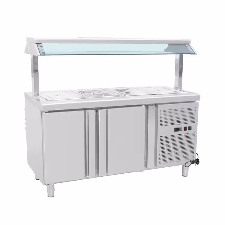 Elegant Wooden-Framed Pastry Display Case