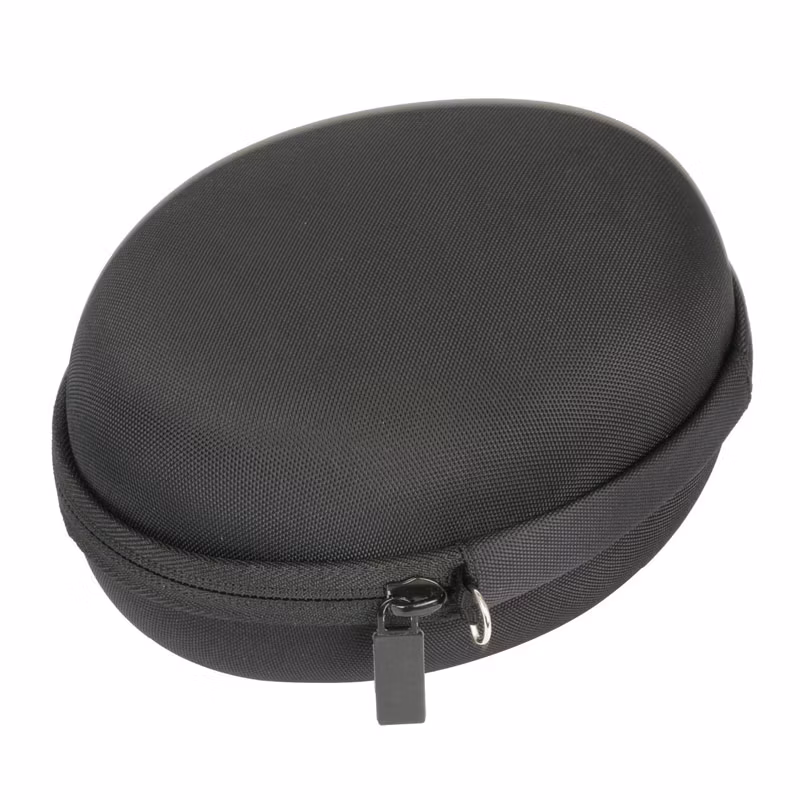Custom Waterproof Shockproof Portable Hard Shell Carrying Storage EVA Earphone Case with Mesh Pocket