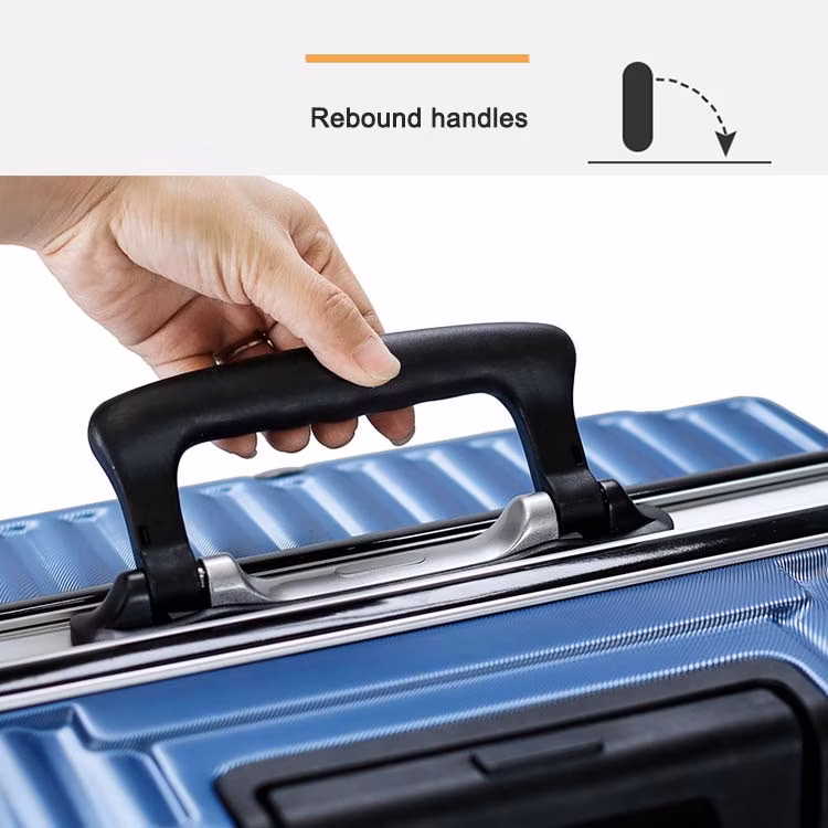 Yx16867 Hardshell Designer Travel Luggage Thickened Telescopic Daily Case with Hook Aluminum Frame Suitcase