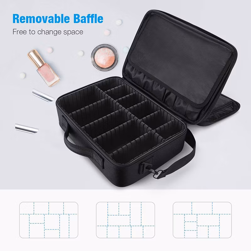 Custom Cosmetic Bags Portable Makeup Bag Travel Luxury Elegant Cosmetic Case