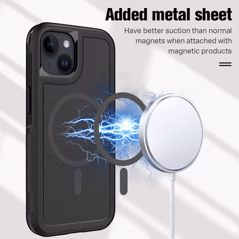 Magnetic Mesh Cooling Phone Case for iPhone15