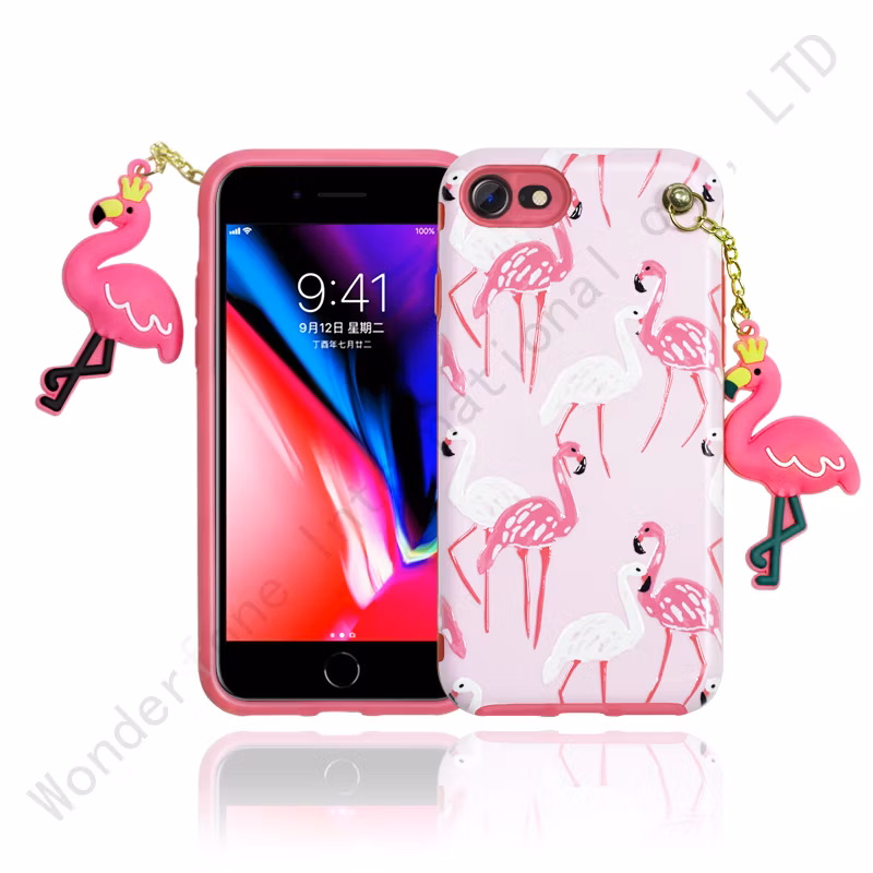 Hybrid Protective Soft Silicone Hard Flower Pattern Case