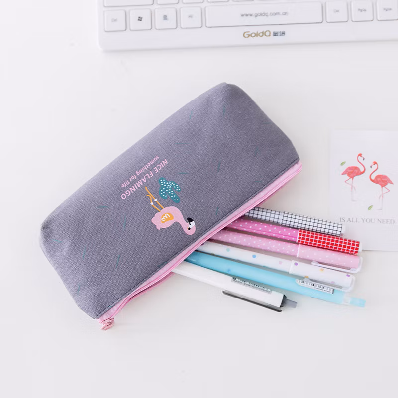 Hot Stationery PU Zipper Fashion Triangle Pencil Bag Pencil Case for School