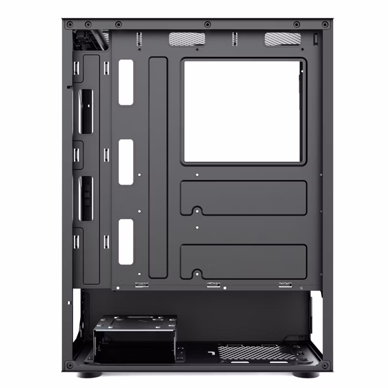 High Quality PC Gaming Computer Case with RGB Cooling Fan Igh Quality New Comfortable Iron Mesh Panel