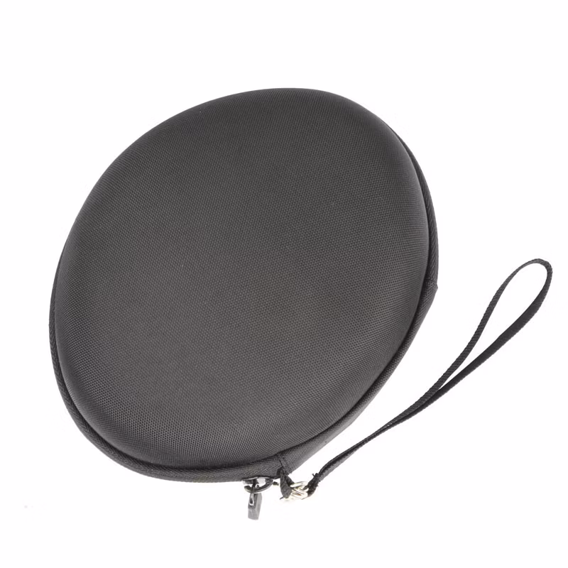 Custom Waterproof Shockproof Portable Hard Shell Carrying Storage EVA Earphone Case with Mesh Pocket