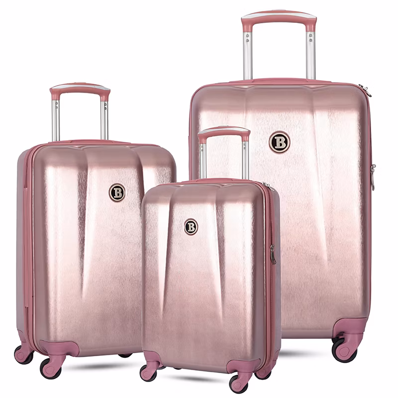 Fancy Blue Black Navy Gold Color Trolley Travel Luggage Case