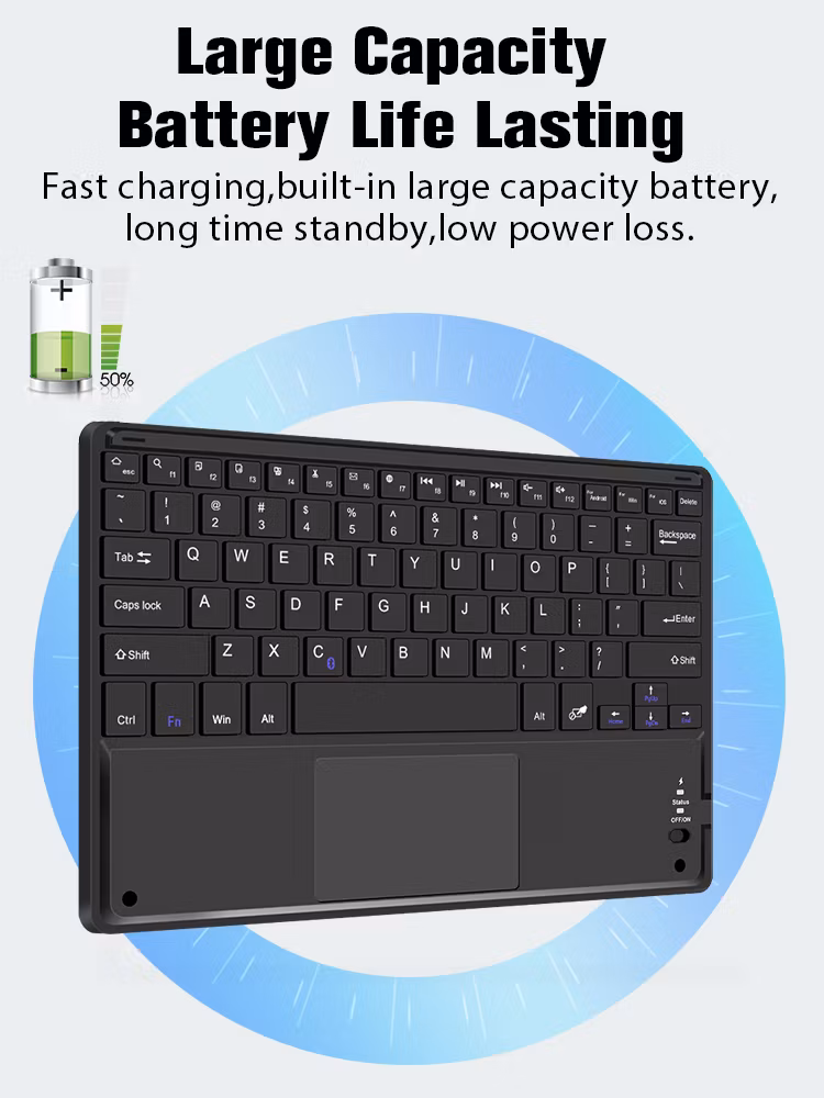 Touchpad Bluetooth Keyboard Case for Samsung Galaxy Tab A7 Tablet Case Sm T500