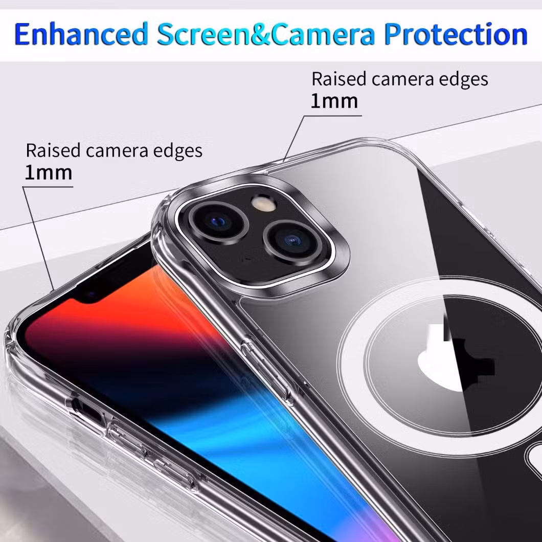 New Arrival High Quality Transparent Clear Case for iPhone 13 14 Magsafe Clear Case Unique for iPhone 12 13 PRO Strong Magnetic Magsafe Clear Case Hot Sales