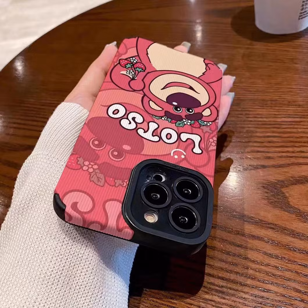 Imitation Leather Cartoon Kabi of The Planet Kulomi Phone Case for iPhone 13 14 15 Protective Cover Cheap