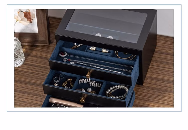PU Leather Custom Logo Sunglasses Box Wholesale Eyeglass Case Blue Sunglasses Case
