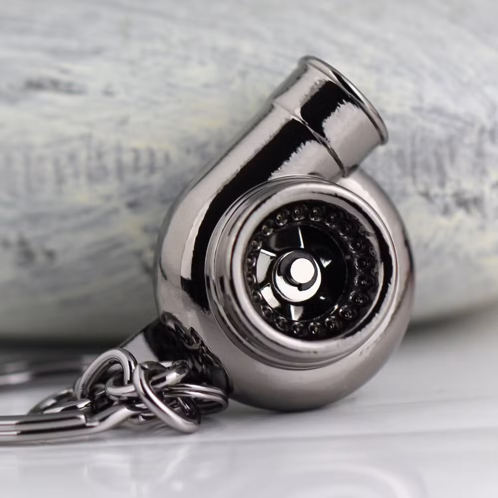 Pistol Bearbrick Mini Spoon Turbo Engine Metal Crafts Hot Selling Fashion Design Coloring 3D Plated Steel Material Keychain for Souvenir Gift