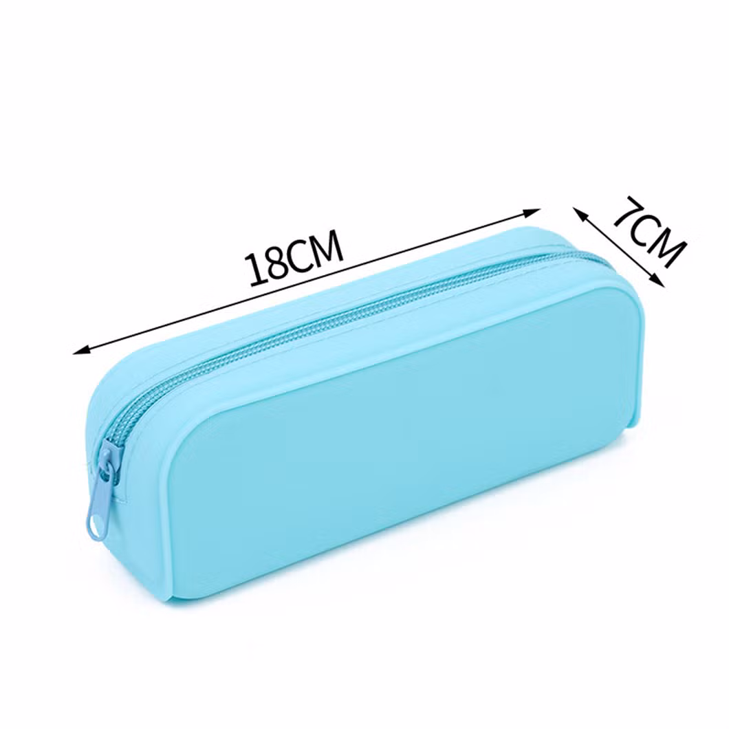 China Manufacturer Wholesale School Stationery Candy Color Kids Bag Clear Pencil Case