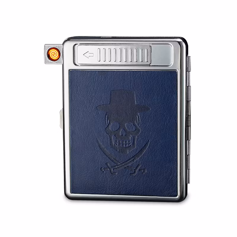 Elegant Cigarette Case Vintage with USB for King Size′s Cigarette