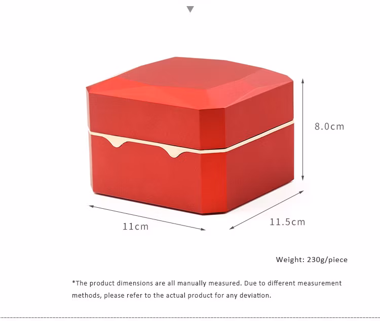Custom Logo LED Light Watch Roll up Luxury Genuine Leather 1 Slot Watch Case Gift Packaging Case Watch Storage Case