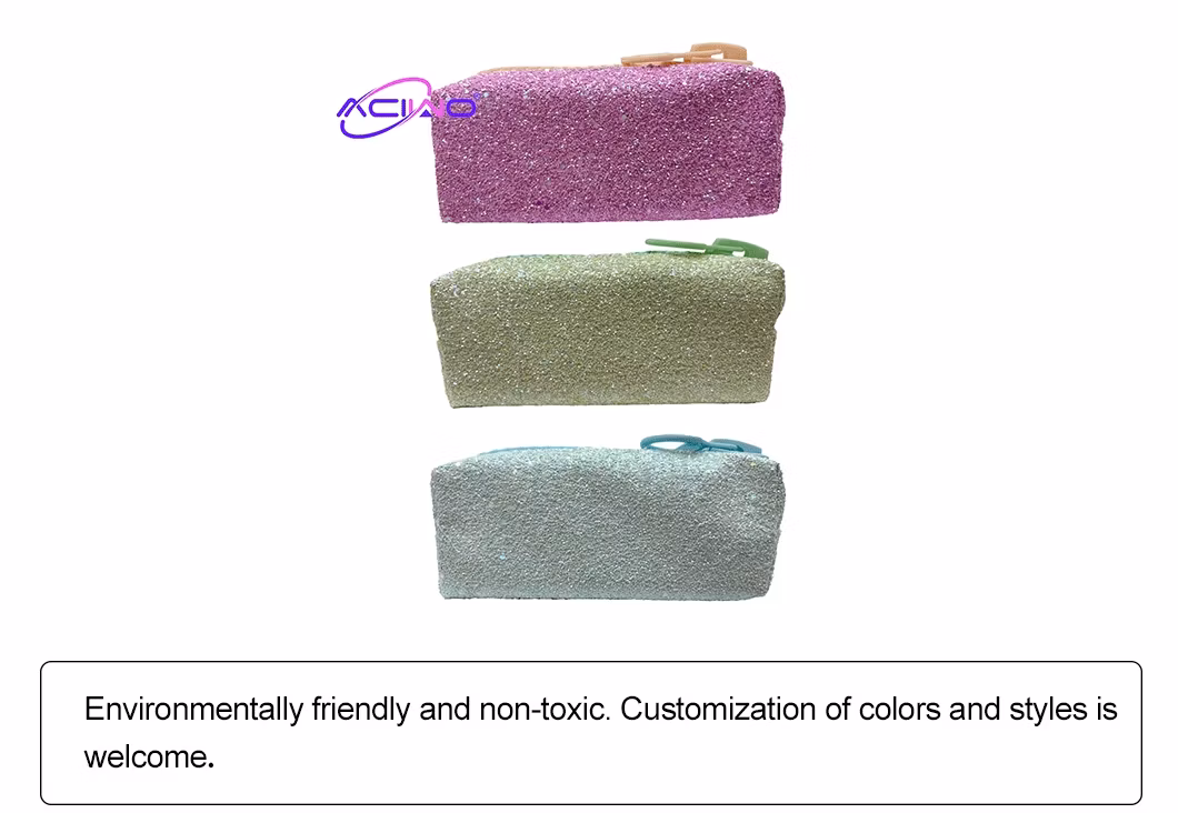School Supplies Shiny Pencil Case Student Minimalist Stationery Box Large Capacity Pencil Box (10079)