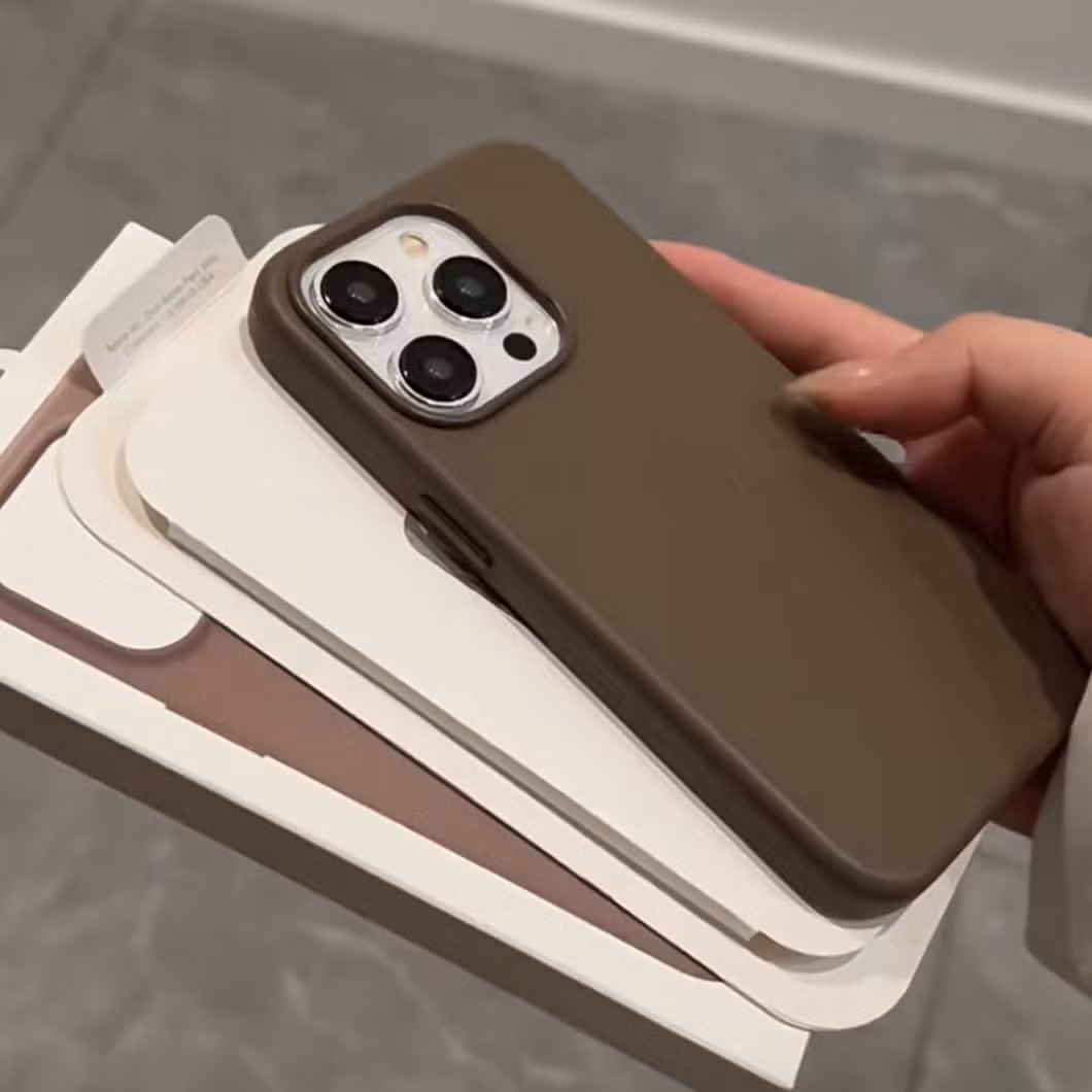 I Phone 15 PRO Max Plus Leather Phone Case with Magsafe Hot Sale Exquisite Fashion Cover Promotion Price 5 Colors