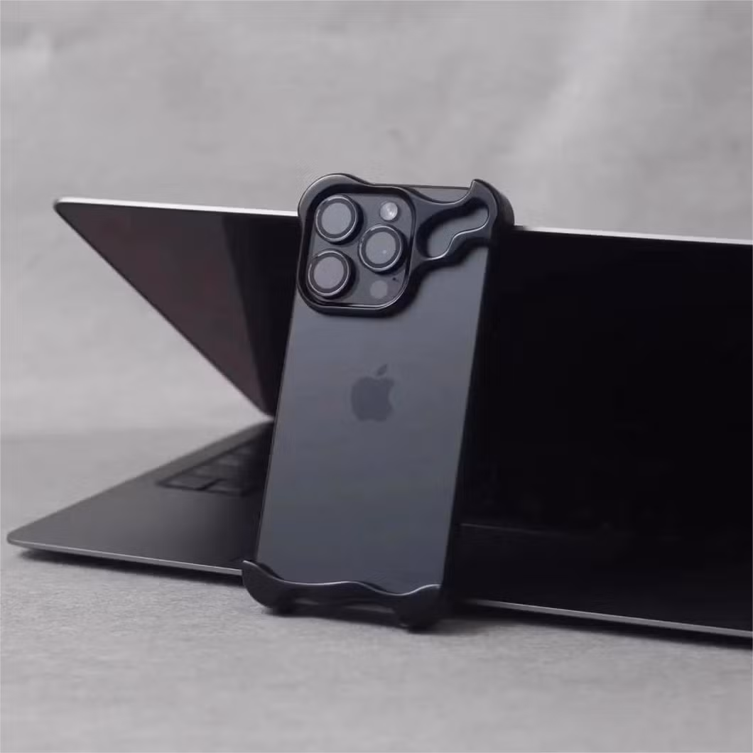 Cool Fashion Designer Slim Border Metal Case for iPhone 13 14 15 PRO Max