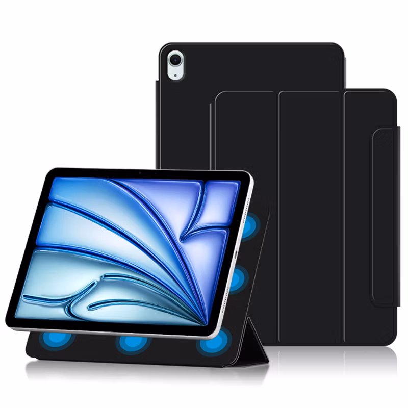 Tablet Leather Case for I Pad Air 11 (2024) (M2) Case Magnetic PU Leather Flip Tablet Cover with Stand