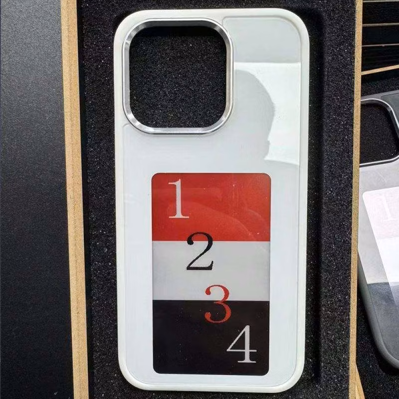 2024 New Trending Products Luxury Designer Mobile Cell Accessories Ink Screen Samsung Case NFC E Display Cases