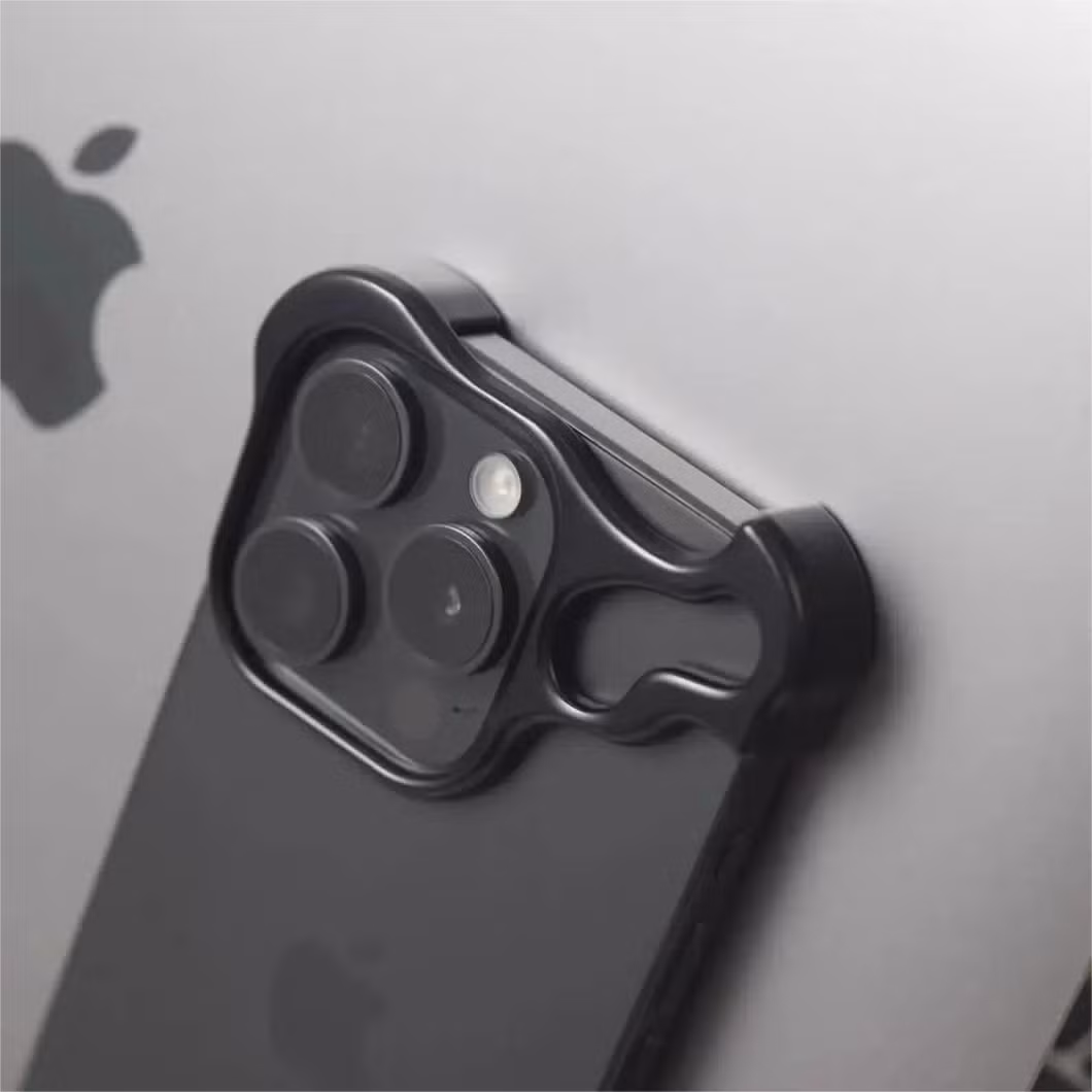 Cool Fashion Designer Slim Border Metal Case for iPhone 13 14 15 PRO Max