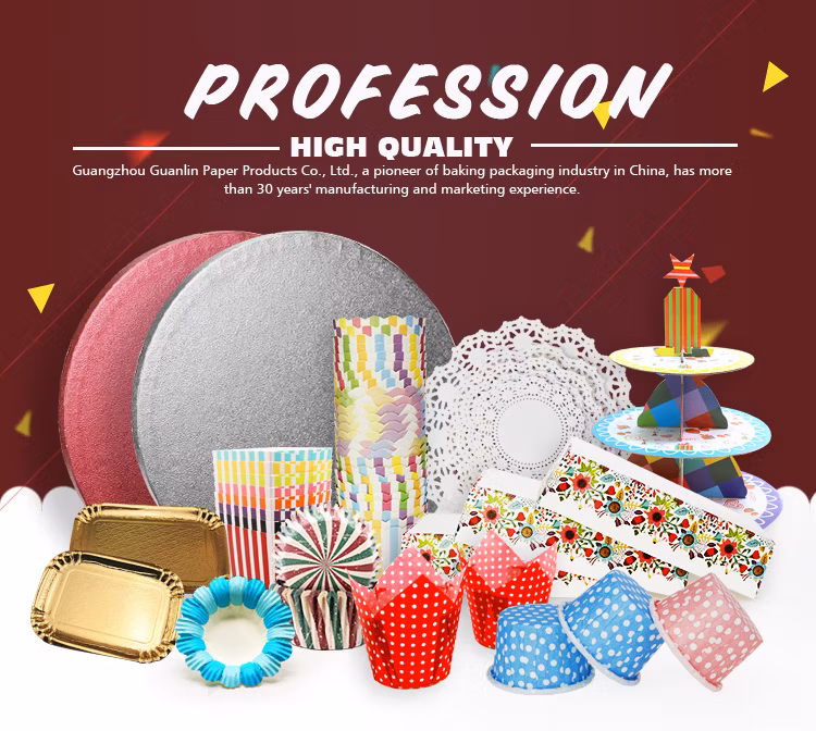 Custom Fashion Elegant Colorful Paper Cupcake Case Bc1571