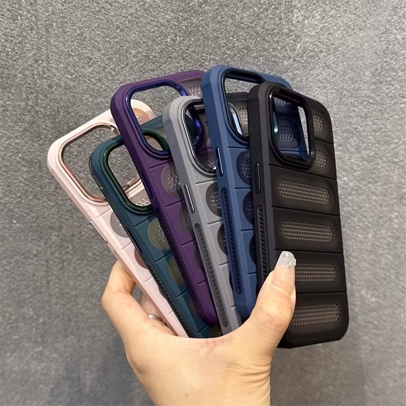 Mesh Heat Dissipation for Iph0ne Phone Case Drop Resistance