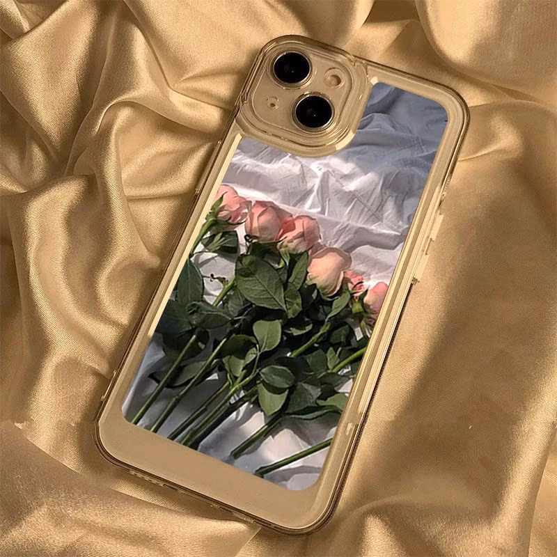Early Spring Flower Pink Rose for Hone Case Apple