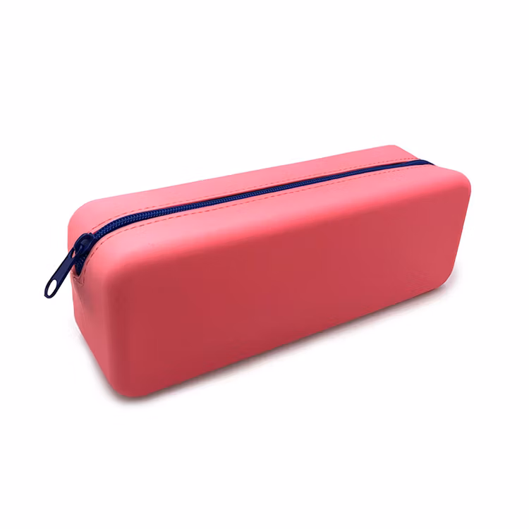 Custom Fashion Student Large-Capacity Silicone Pencil Bag Decompression Durable Pen Case