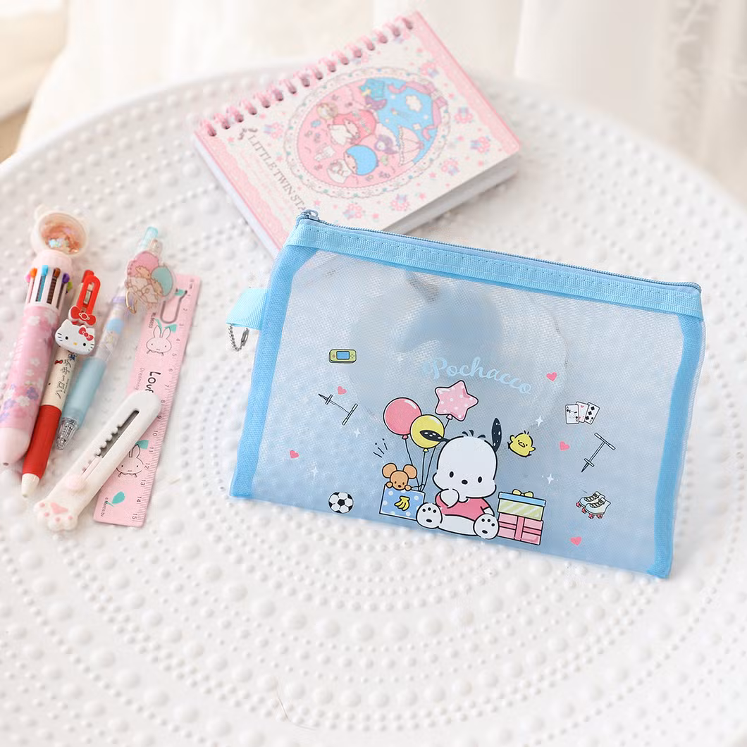 Girl Pencil Case Makeup Kitty Melody Travel Toiletry Cosmetic Bag
