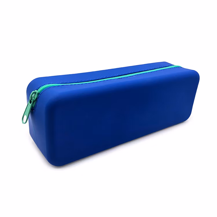 Custom Fashion Student Large-Capacity Silicone Pencil Bag Decompression Durable Pen Case