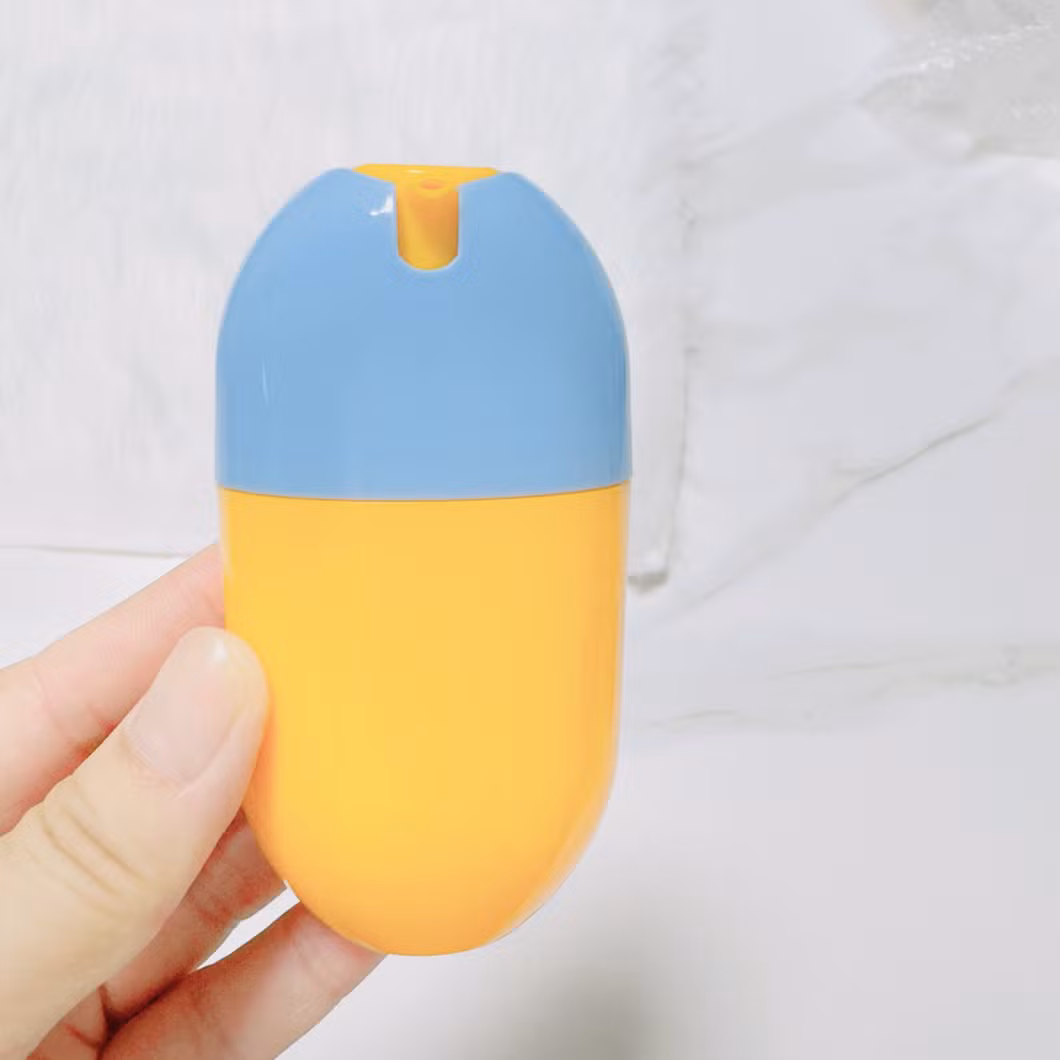 New Style White and Blue Color 30ml Plastic Suncrem Tube Airless Bottle Bb Cream Bottle Foundation Case