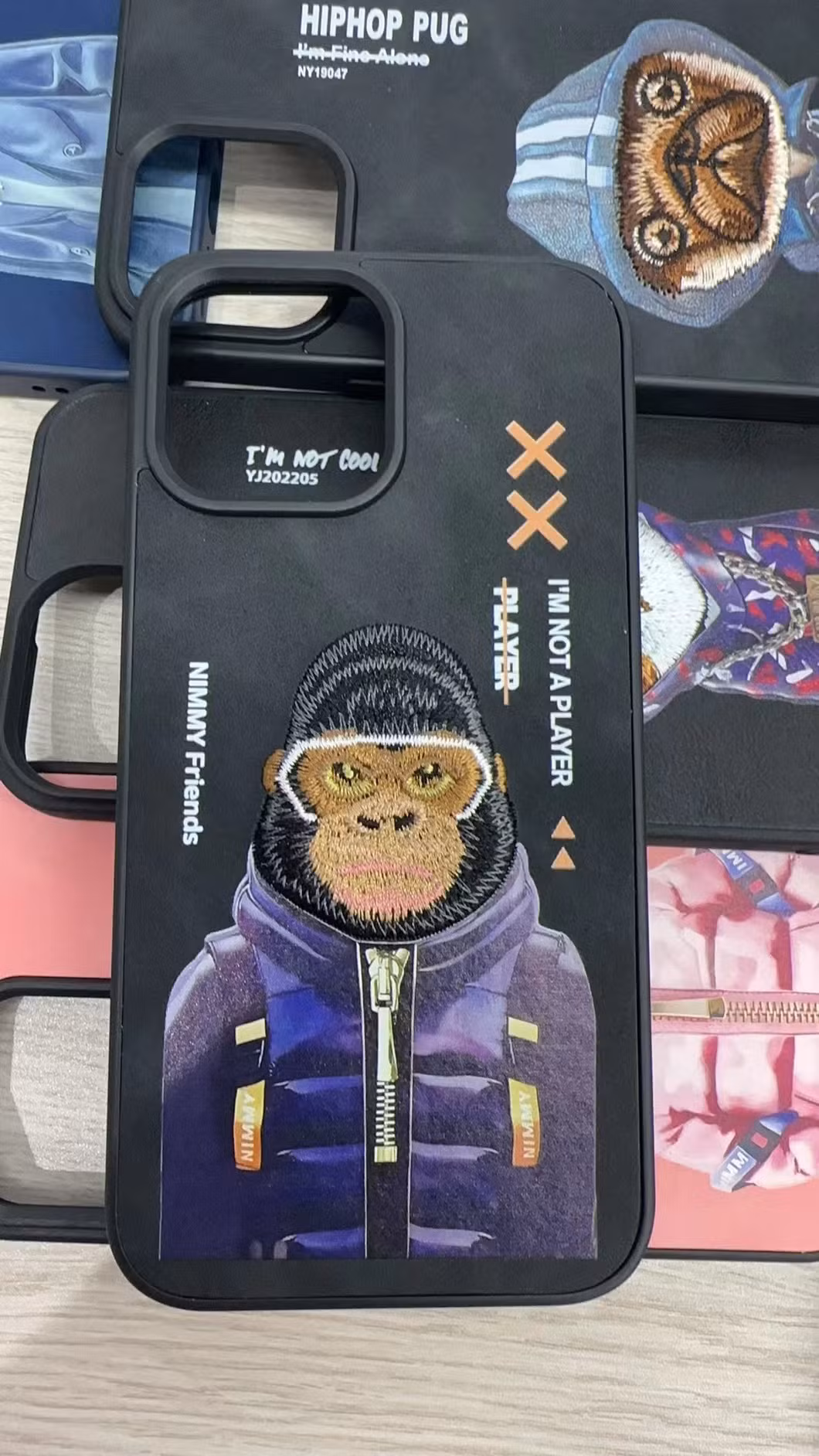 Originial Unique Custom Animal Pattem Leather Wrap Case for iPhone and Samsung Devices