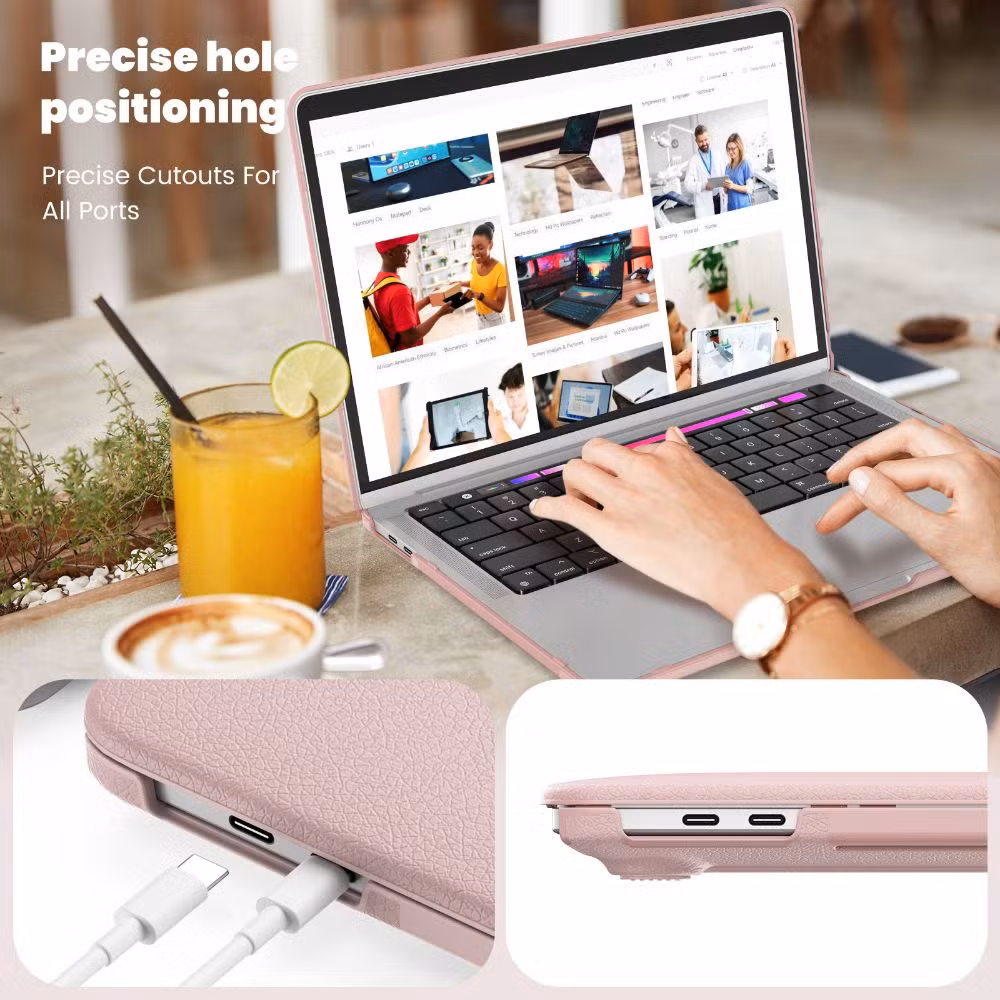 PU Leather Plastic PC Protective Cover Case for Laptop MacBook PRO 13.3