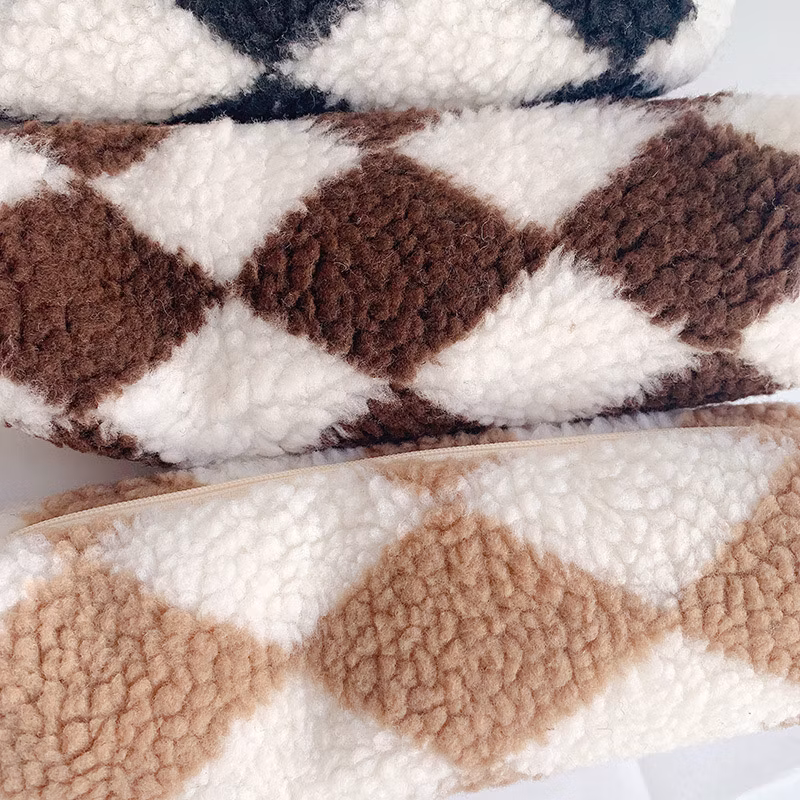 Promotional Flannel Zipper Originality Animal Pencil Bag Pencil Case for School & Office