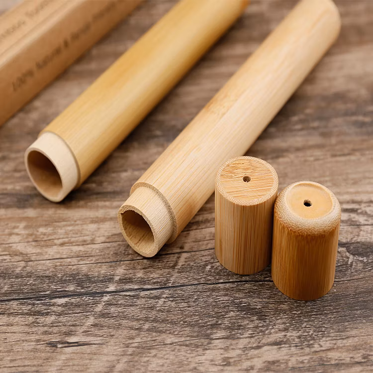 Bamboo Toothbrush Cases Eco Friendly 100% Biodegradable Bamboo Travel Case Manufacture