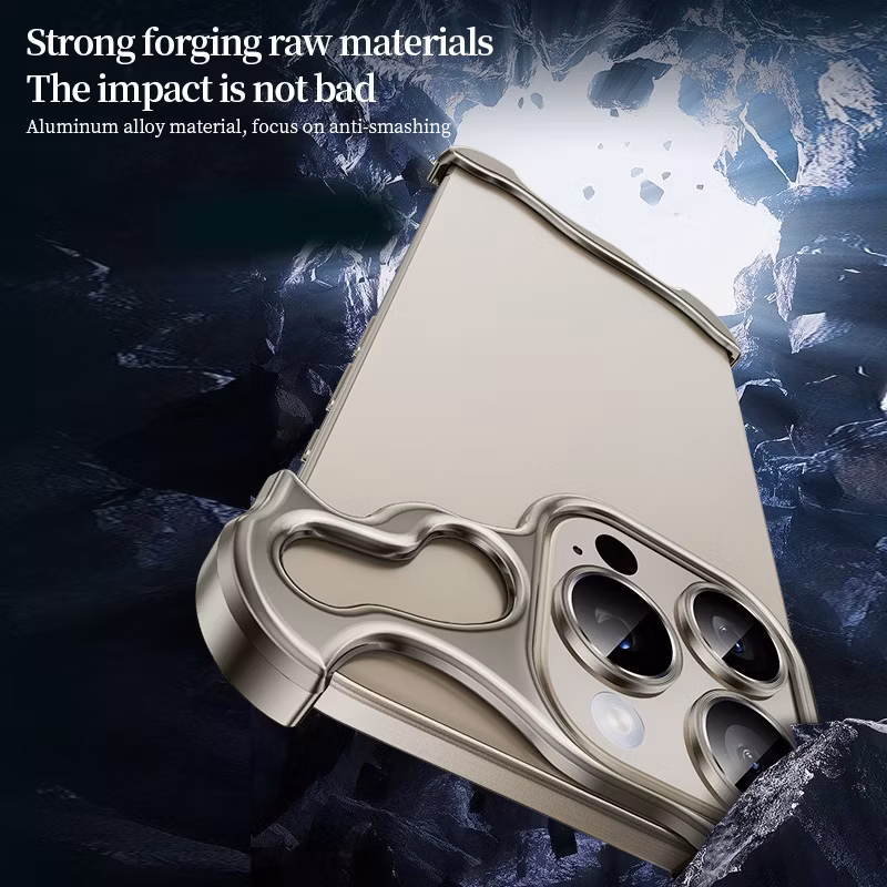 Factory Wholesale Cool Fashion Designer Slim Border Metal Case for iPhone 13 14 15 PRO Max