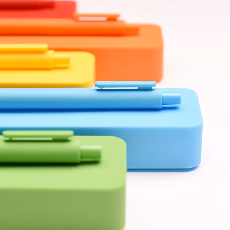 Creative Wholesale Colorful Pencil Bag Silicone School Pencil Cases