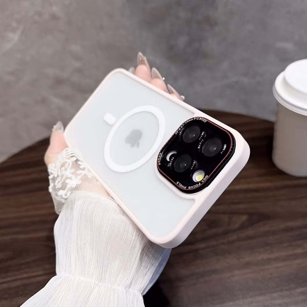 Mesh Frosted Transparent Shell Is Suitable for Phone15promax Anti-Fall Protective Case