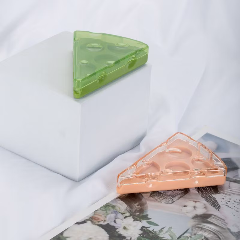 Pizza Shaped Unique Eyeshadow Palette Empty Eyeshadow Containers Transparent Eyeshadow Case