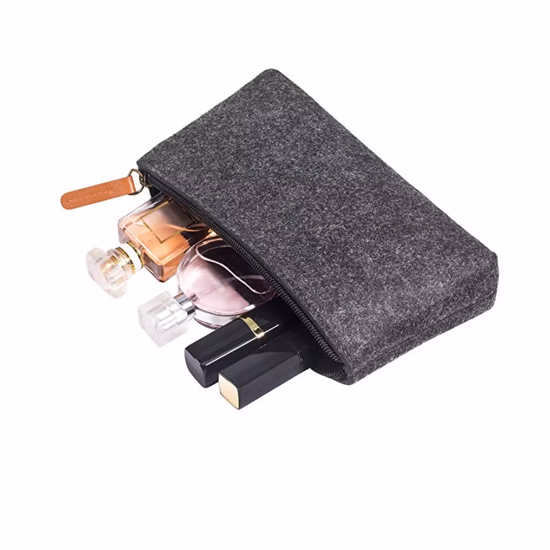 Large Capacity Pencil Pen Case Durable Felt Students Stationery Pouch Pencil Bag