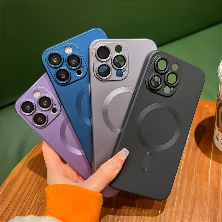 Unique Metal Bumper Case for iPhone Series Magnet Case for iPhone