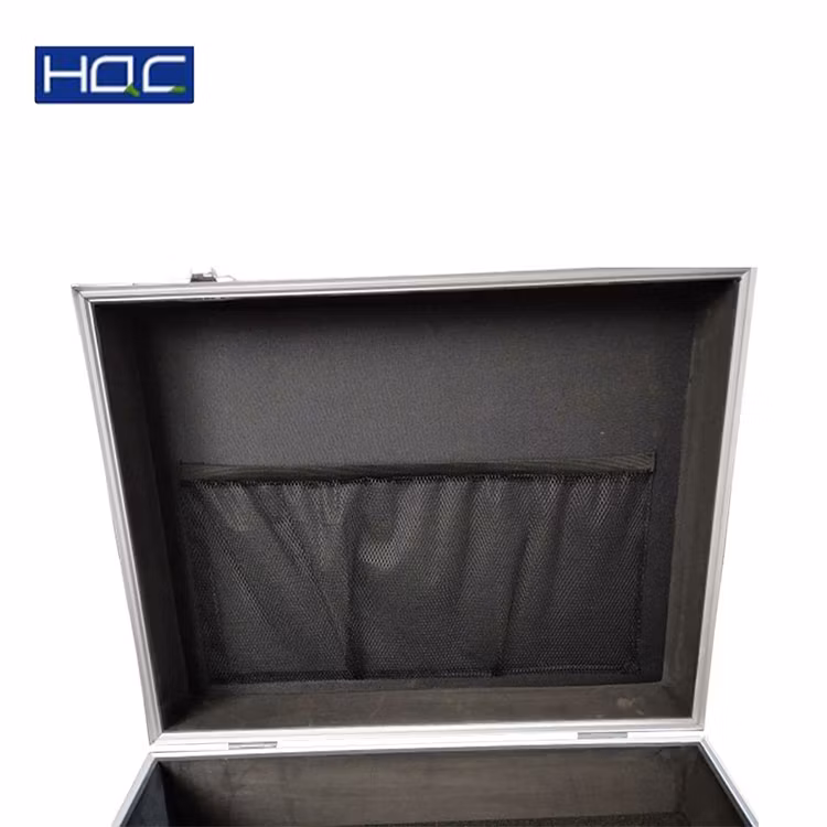 High Performance Silver Aluminum Case with Custom Foam and Mesh Bag