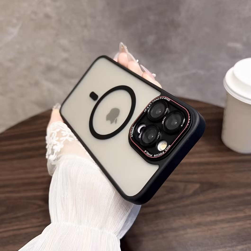 Mesh Frosted Transparent Shell Is Suitable for Phone15promax Anti-Fall Protective Case