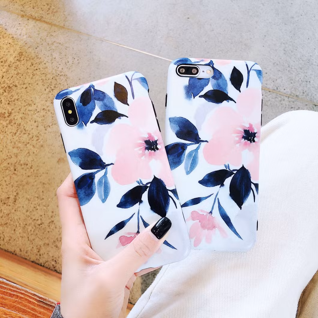 Fashion Red/White/Blue/Black Silicone/TPU Mobile Phone Protection Case