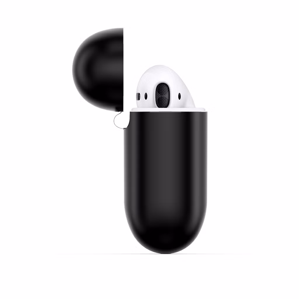 Pure Wireless Charging Protective Cover Hook Cartoon Designers Silicone Case for Airpods 1/2
