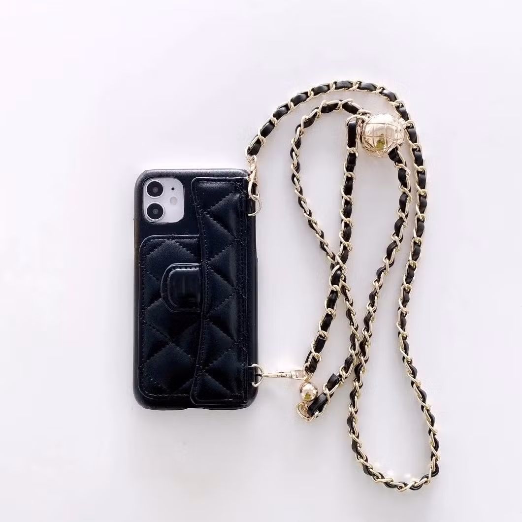 Hot Selling Luxury Mobile Phone Case Cover with Strap Fashion Designer Phone Accessory Bag for Phone