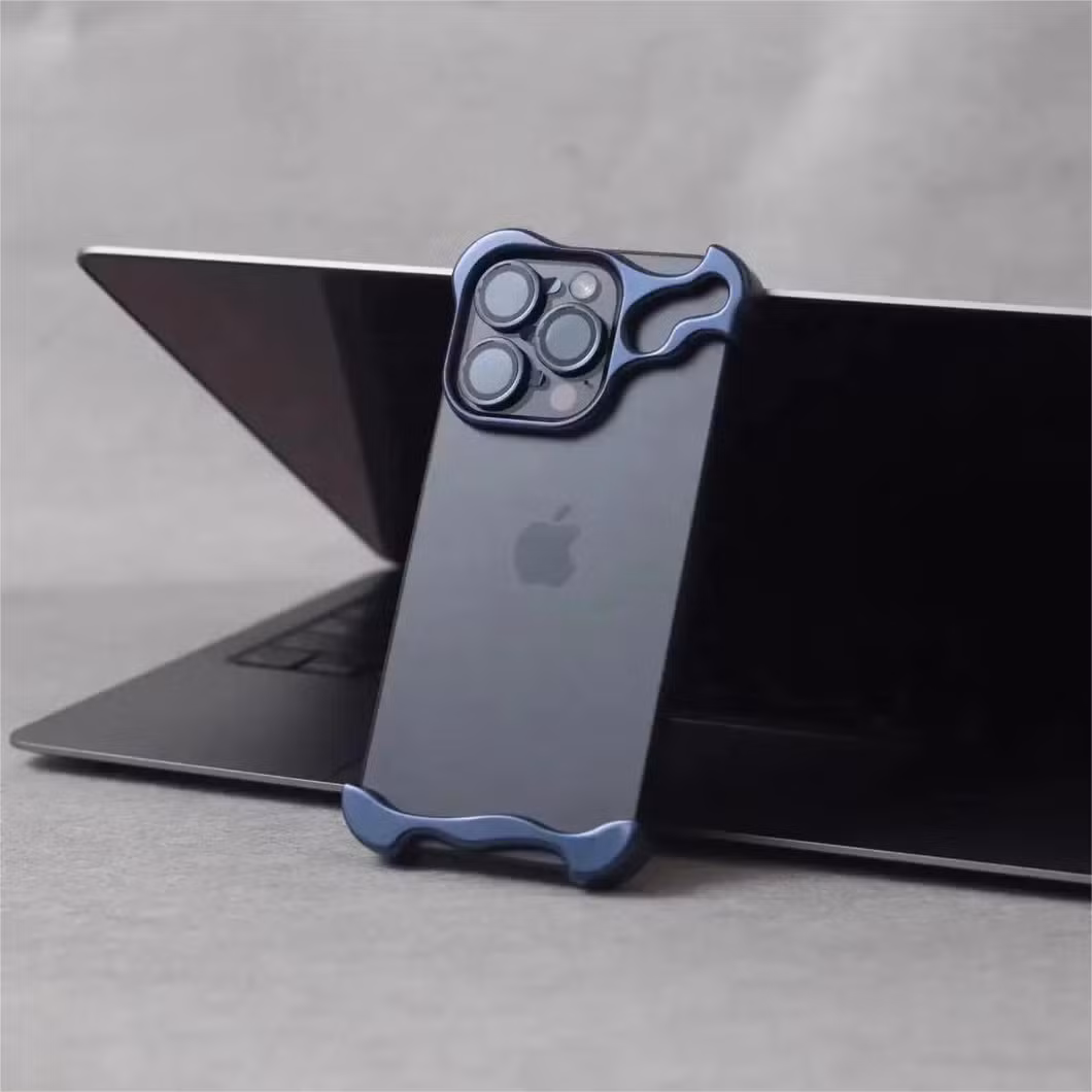 Cool Fashion Designer Slim Border Metal Case for iPhone 13 14 15 PRO Max