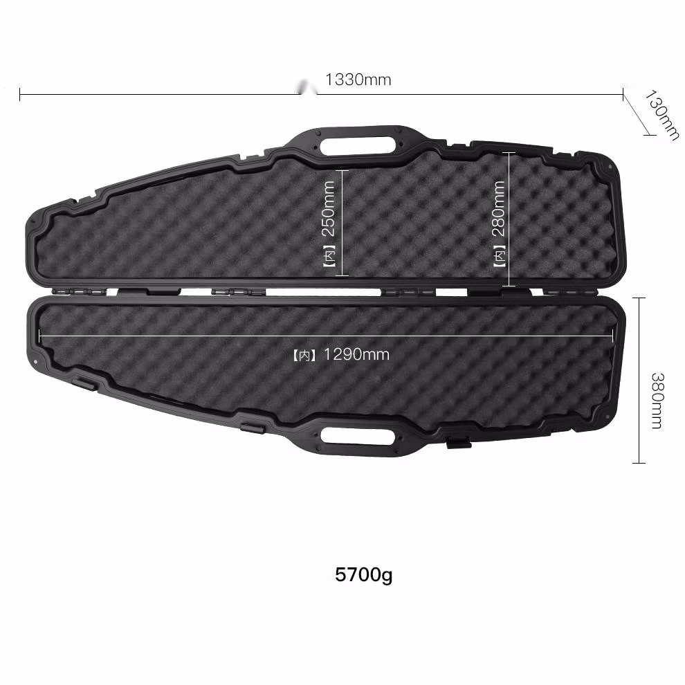 1280mmx395mmx180mm Plastic Single Scoped Tool Case for Hunting